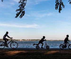 montar en bicicleta
